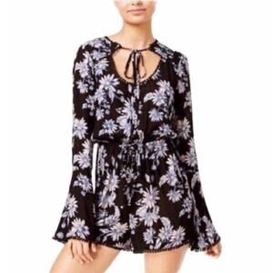 AMERICAN RAG BLACK PURPLE BOHO WOMEN ROMPER SIZE XL